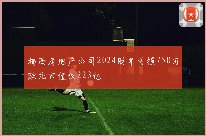 梅西房地产公司2024财年亏损750万欧元市值仅223亿
